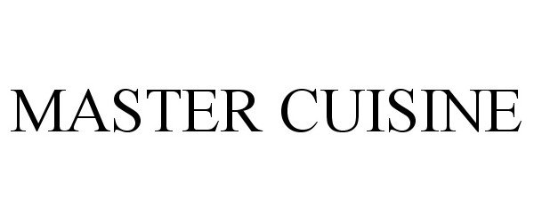 Trademark Logo MASTER CUISINE