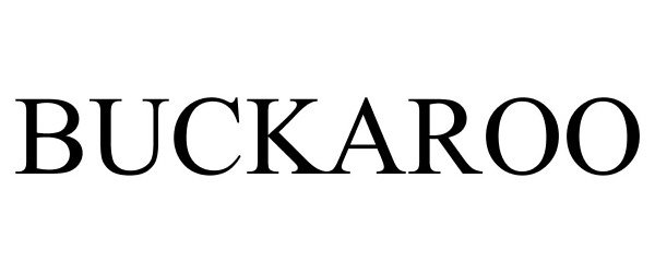 Trademark Logo BUCKAROO