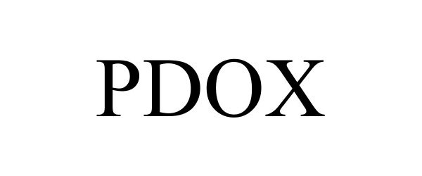 Trademark Logo PDOX