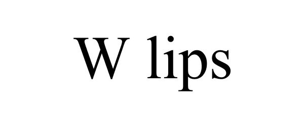 Trademark Logo W LIPS