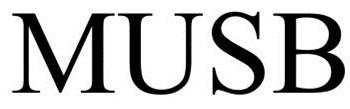 Trademark Logo MUSB