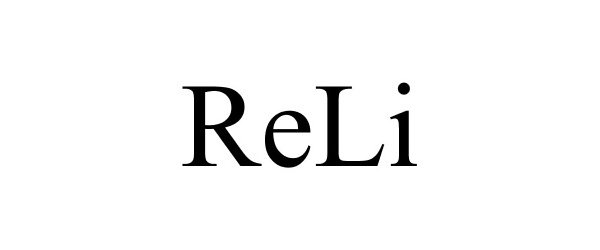 Trademark Logo RELI