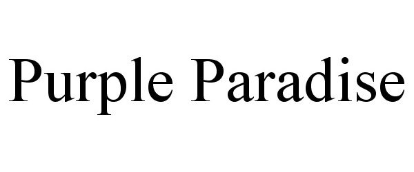 Trademark Logo PURPLE PARADISE