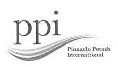 Trademark Logo PPI PINNACLE POTASH INTERNATIONAL