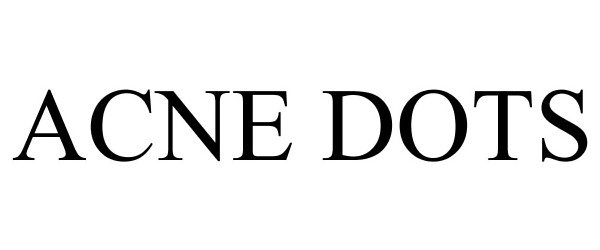 Trademark Logo ACNE DOTS