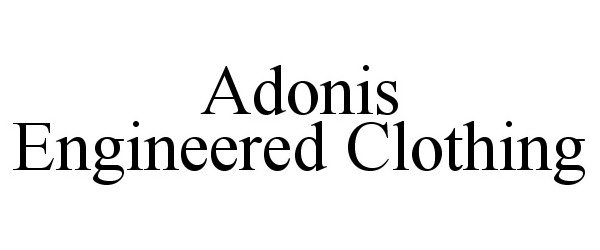 Trademark Logo ADONIS ENGINEERED CLOTHING