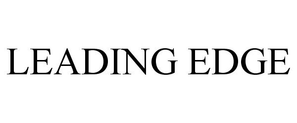 Trademark Logo LEADING EDGE
