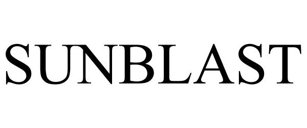 Trademark Logo SUN BLAST