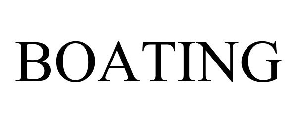 Trademark Logo BOATING