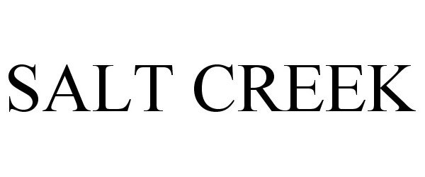 Trademark Logo SALT CREEK