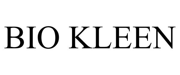 Trademark Logo BIO KLEEN