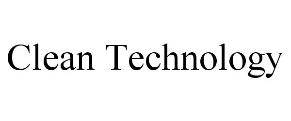 Trademark Logo CLEAN TECHNOLOGY