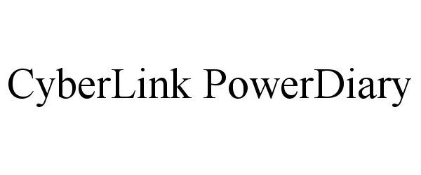 Trademark Logo CYBERLINK POWERDIARY
