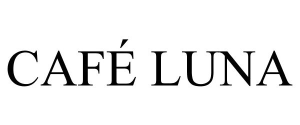 Trademark Logo CAFÃ LUNA