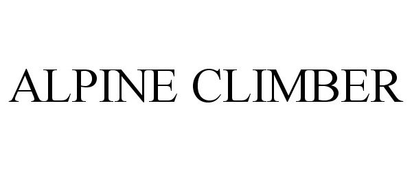 Trademark Logo ALPINE CLIMBER