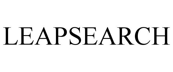 Trademark Logo LEAPSEARCH