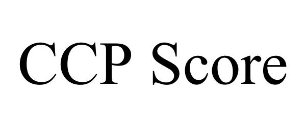 Trademark Logo CCP SCORE
