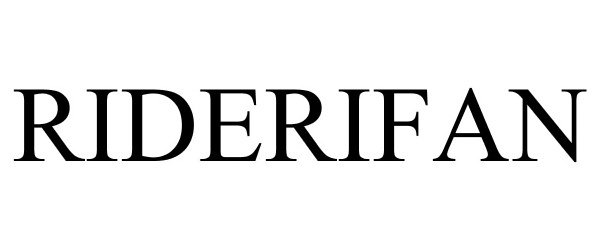 Trademark Logo RIDERIFAN