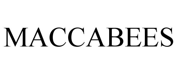 Trademark Logo MACCABEES