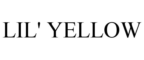 Trademark Logo LIL' YELLOW
