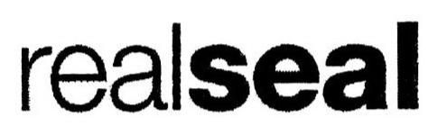 Trademark Logo REALSEAL