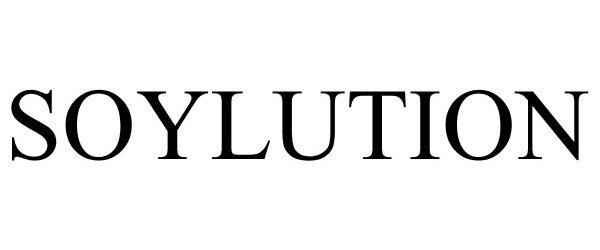 Trademark Logo SOYLUTION