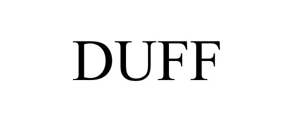 Trademark Logo DUFF