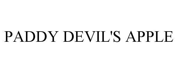 Trademark Logo PADDY DEVIL'S APPLE