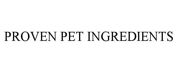 PROVEN PET INGREDIENTS