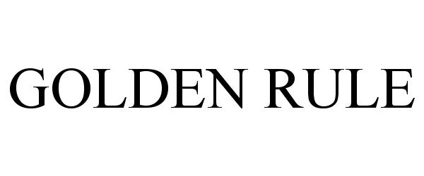 Trademark Logo GOLDEN RULE