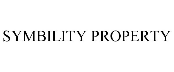 Trademark Logo SYMBILITY PROPERTY