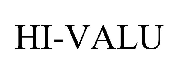Trademark Logo HI-VALU