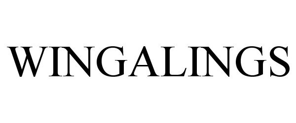 Trademark Logo WINGALINGS