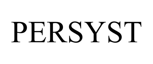 Trademark Logo PERSYST