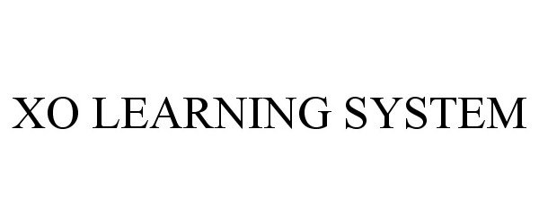 Trademark Logo XO LEARNING SYSTEM