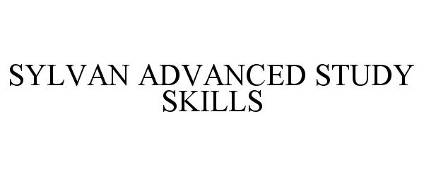  SYLVAN ADVANCED STUDY SKILLS