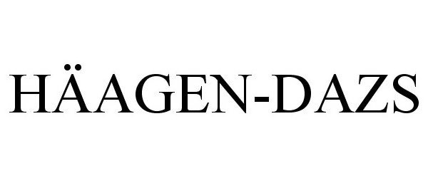 Trademark Logo HÃAGEN-DAZS