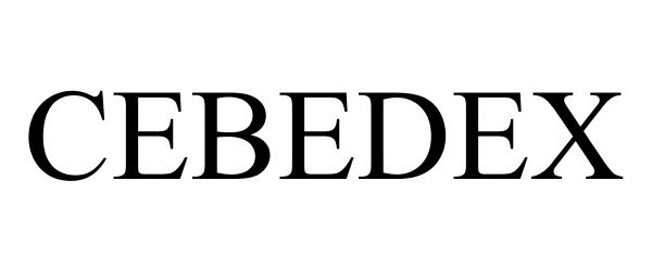 Trademark Logo CEBEDEX