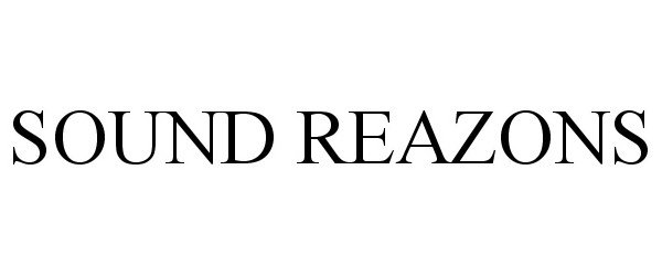 Trademark Logo SOUND REAZONS