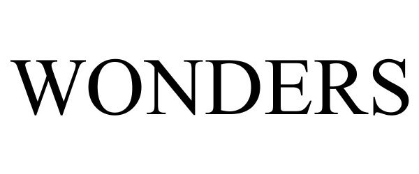 Trademark Logo WONDERS