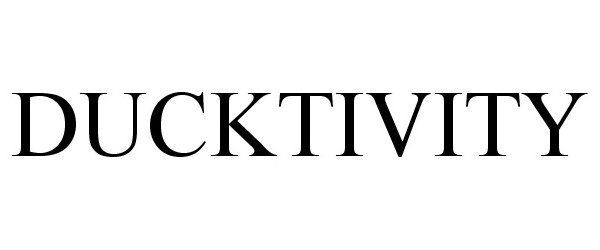 Trademark Logo DUCKTIVITY