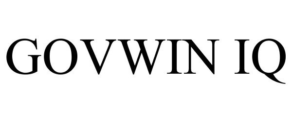 Trademark Logo GOVWIN IQ