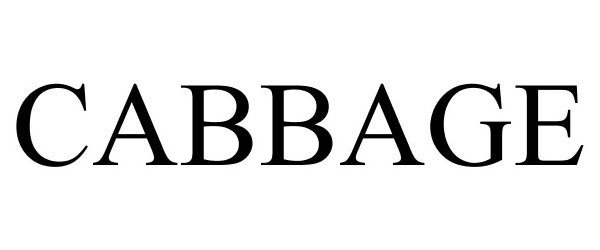 Trademark Logo CABBAGE