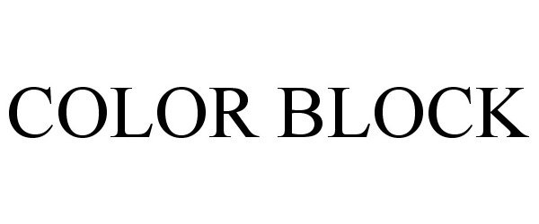 Trademark Logo COLOR BLOCK