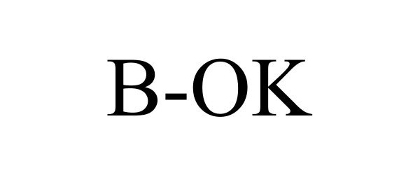 Trademark Logo B-OK