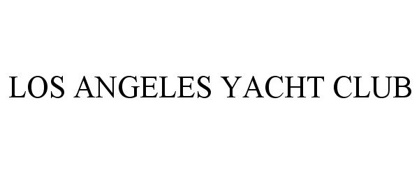 Trademark Logo LOS ANGELES YACHT CLUB