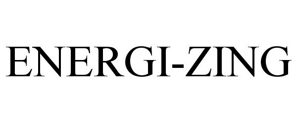 Trademark Logo ENERGI-ZING