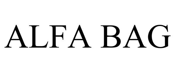 Trademark Logo ALFA BAG