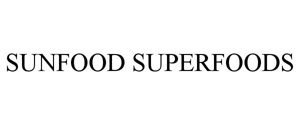  SUNFOOD SUPERFOODS