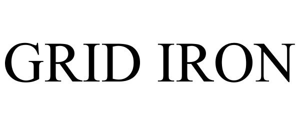 Trademark Logo GRID IRON